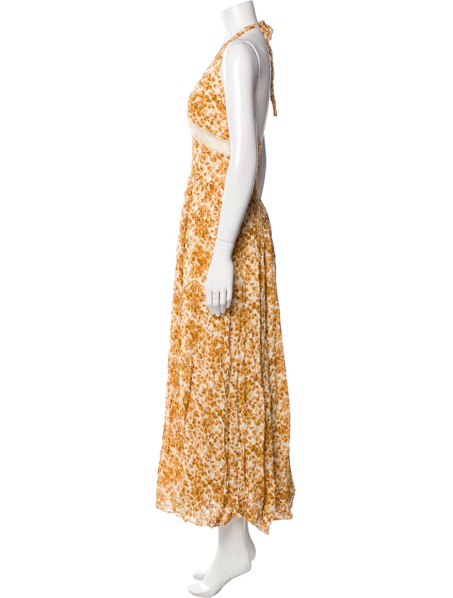 Reformation Floral Print Long Dress