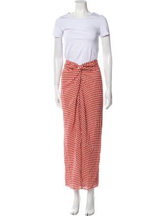 Reformation Plaid Print Pant Set