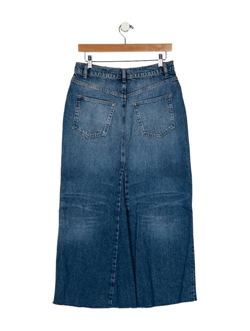 Reformation Raw-Edge Trim Midi Length Skirt