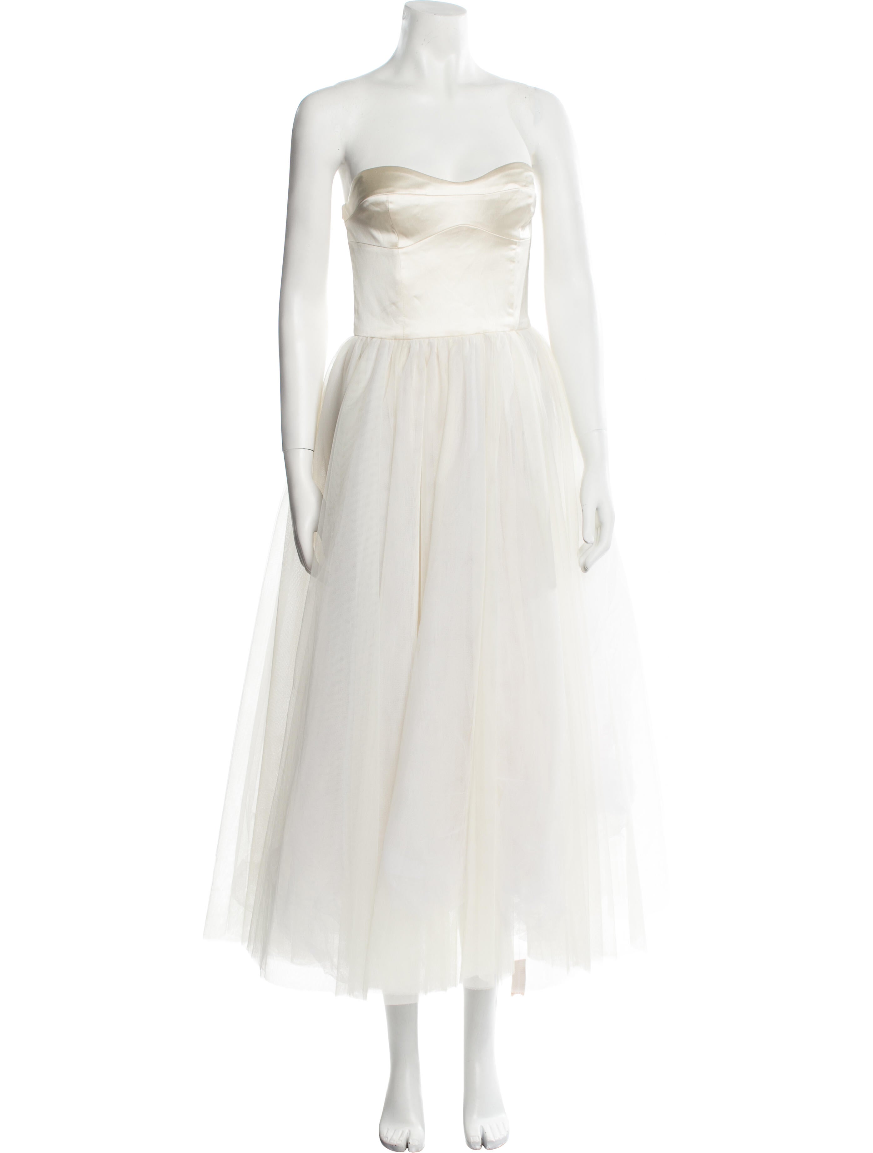 Reformation Strapless Midi Length Dress