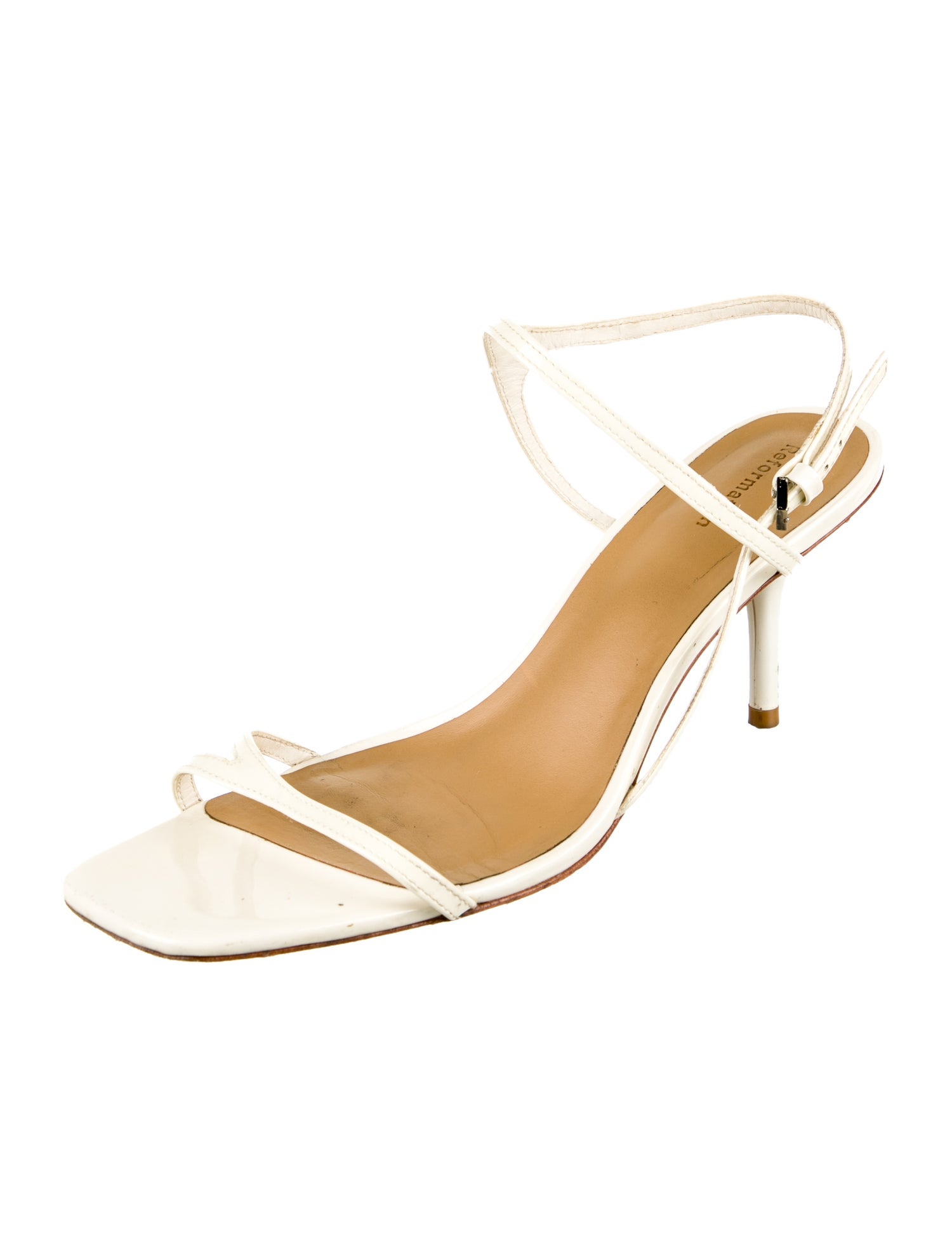 Reformation Patent Leather Sandals