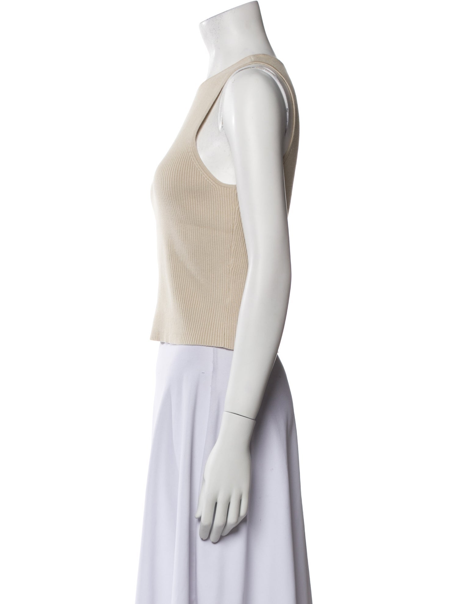 Reformation Crew Neck Sleeveless Crop Top