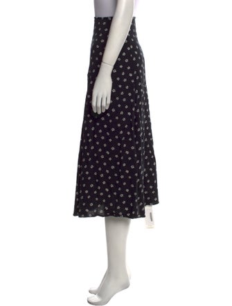 Reformation Polka Dot Print Midi Length Skirt
