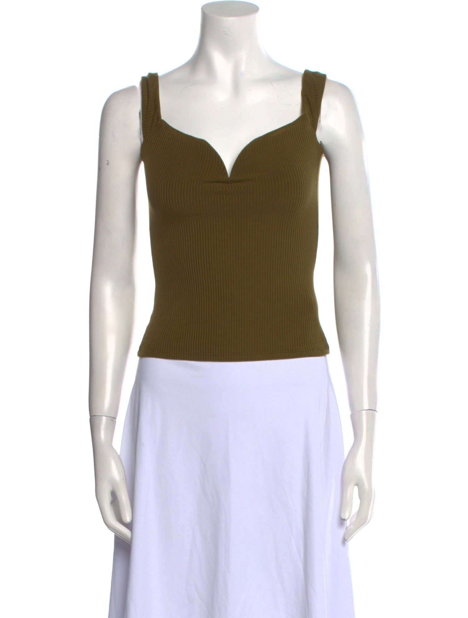 Reformation Square Neckline Sleeveless Crop Top w/ Tags