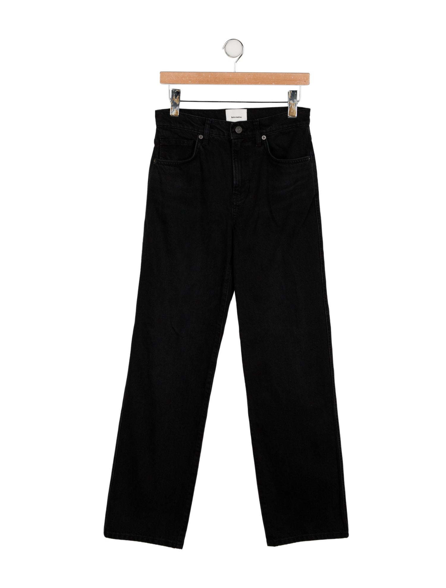 Reformation Mid-Rise Straight Leg Jeans