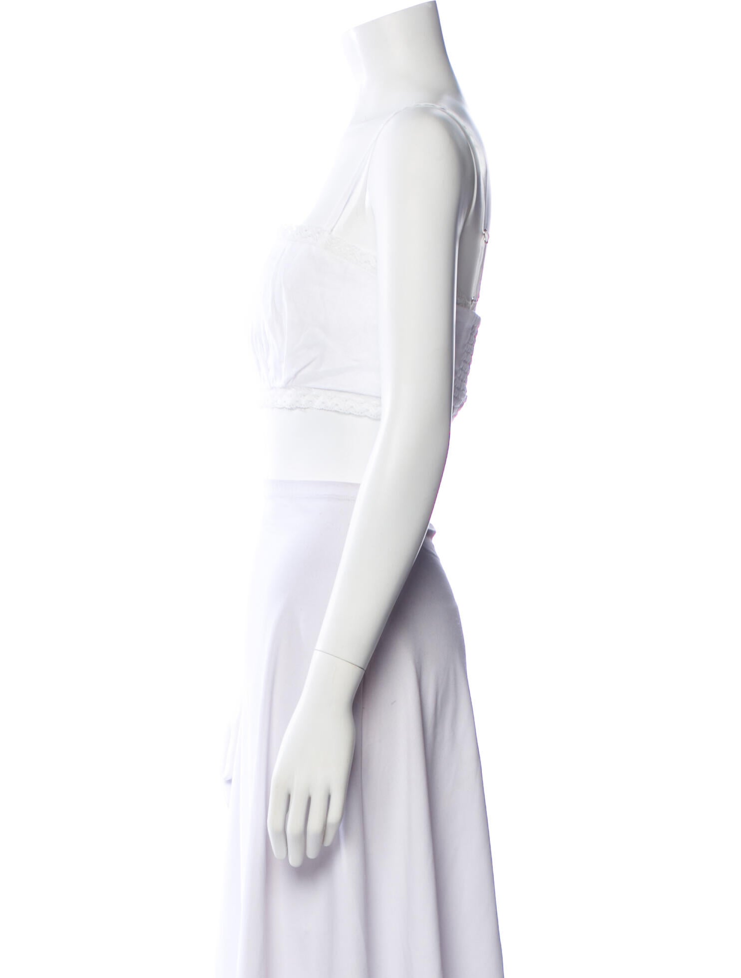 Reformation Linen Square Neckline Crop Top w/ Tags