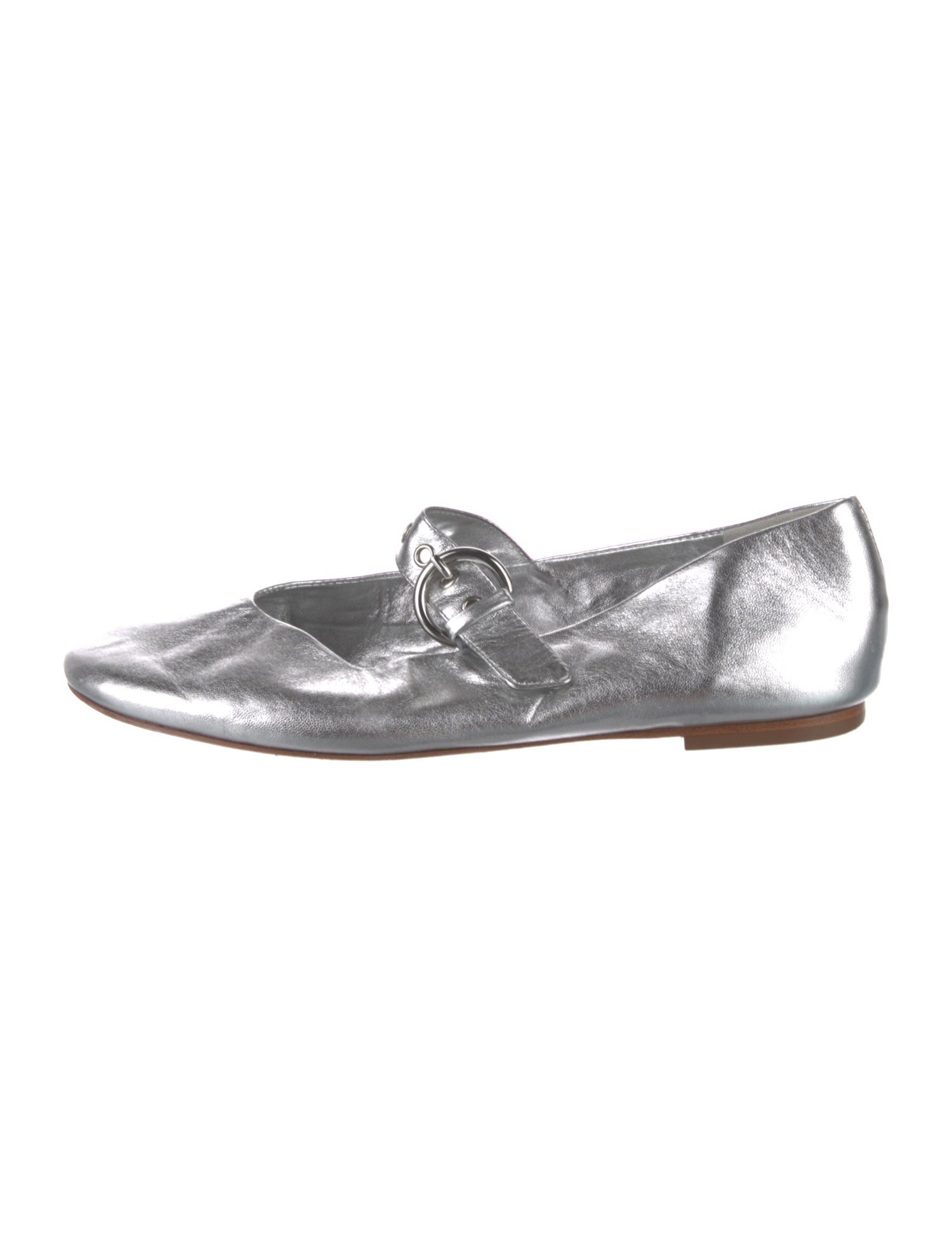 Reformation Leather Mary Jane Flats