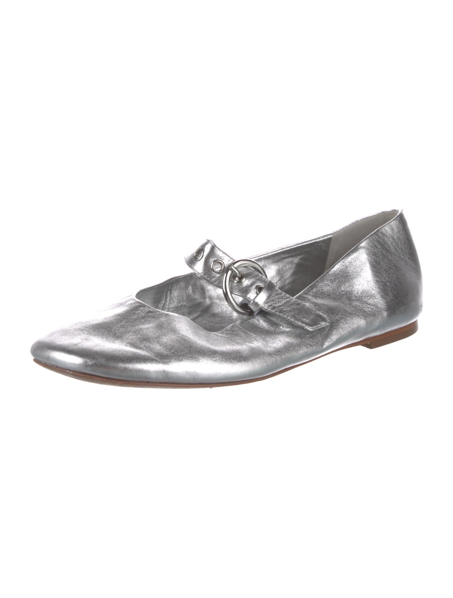 Reformation Leather Mary Jane Flats