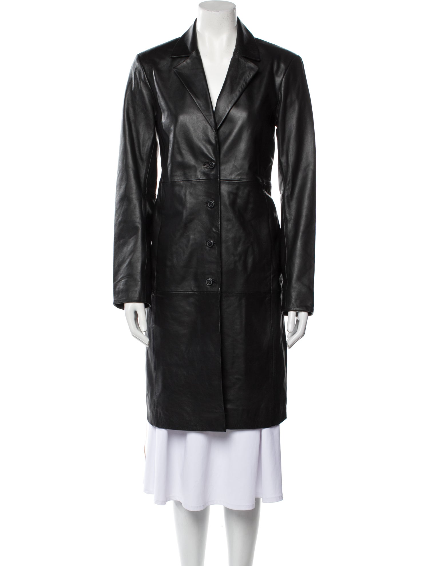 Reformation Lamb Leather Trench Coat