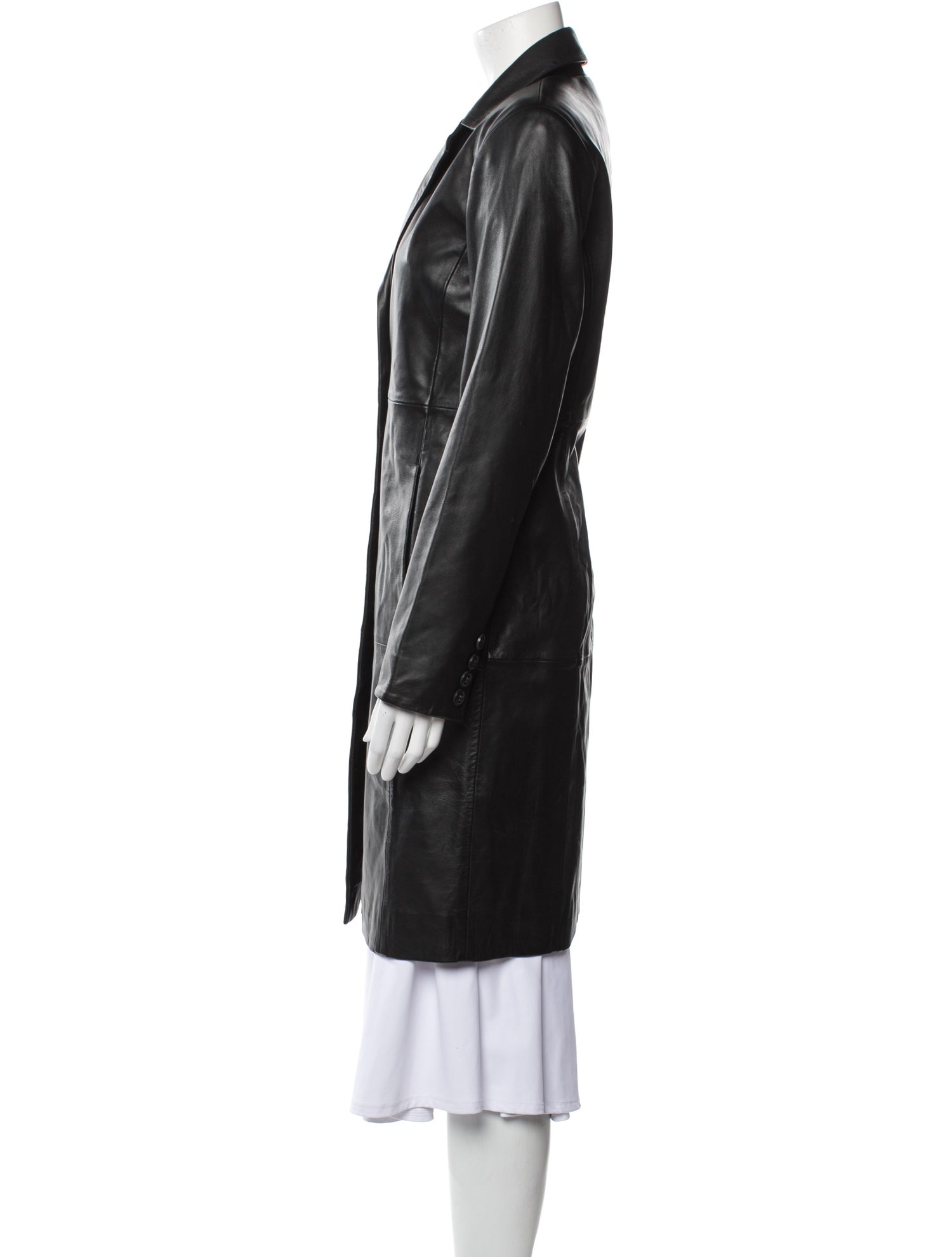 Reformation Lamb Leather Trench Coat