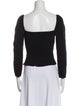 Reformation Square Neckline Long Sleeve Crop Top