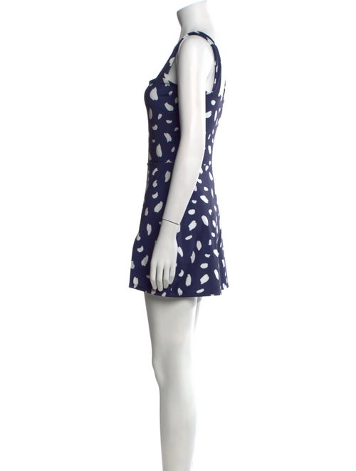 Reformation Printed Square Neckline Romper