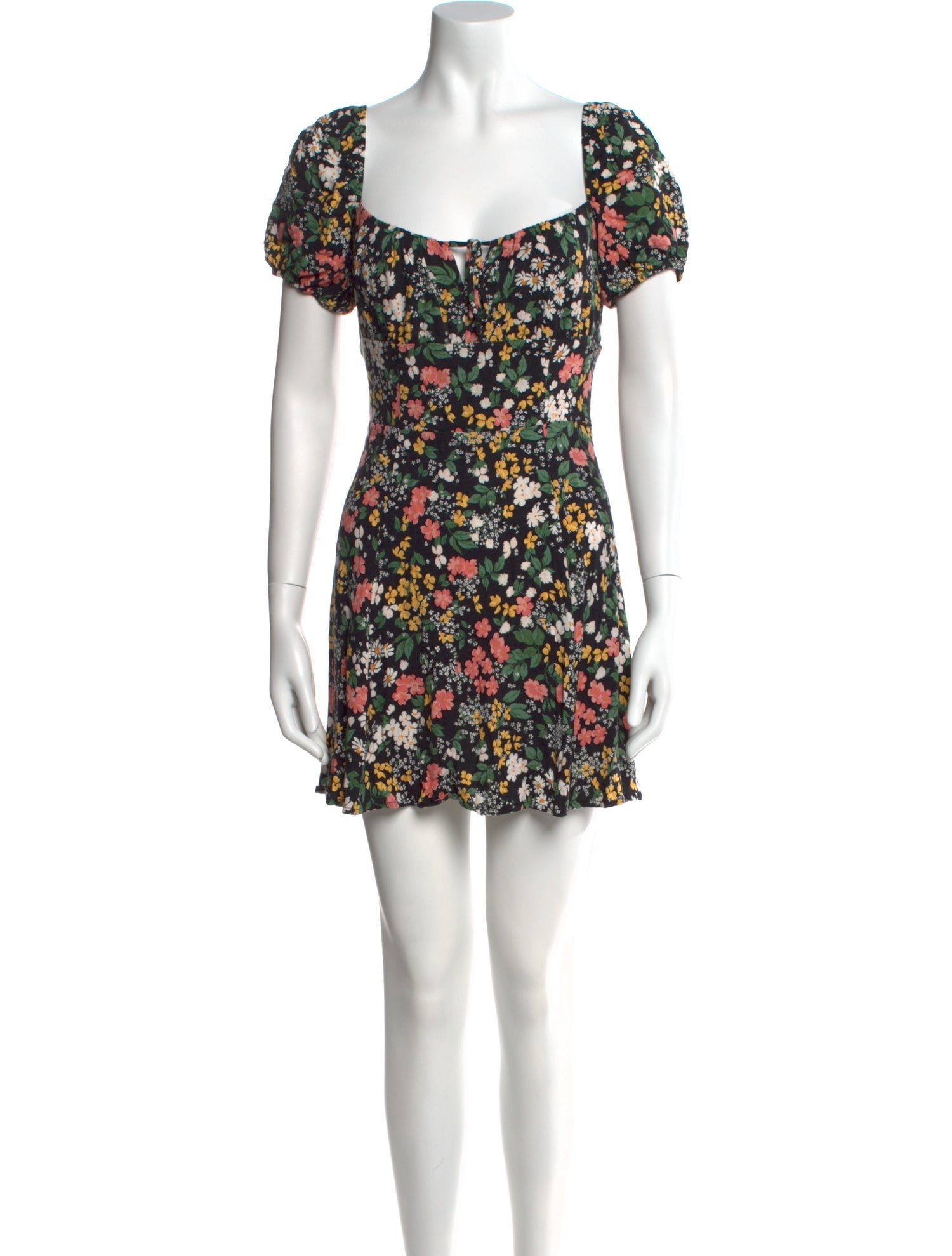 Reformation Floral Print Mini Dress