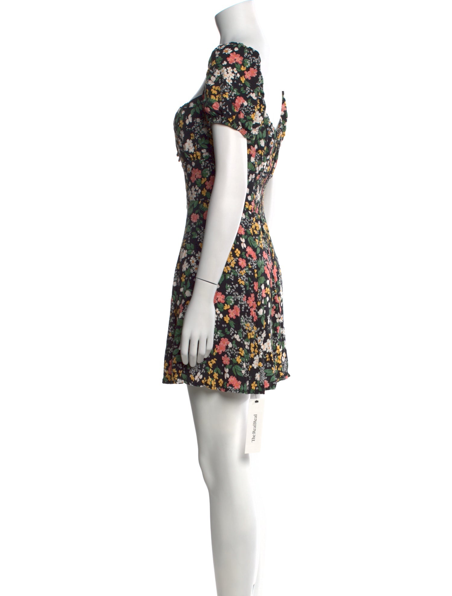 Reformation Floral Print Mini Dress