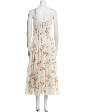 Reformation Floral Print Long Dress