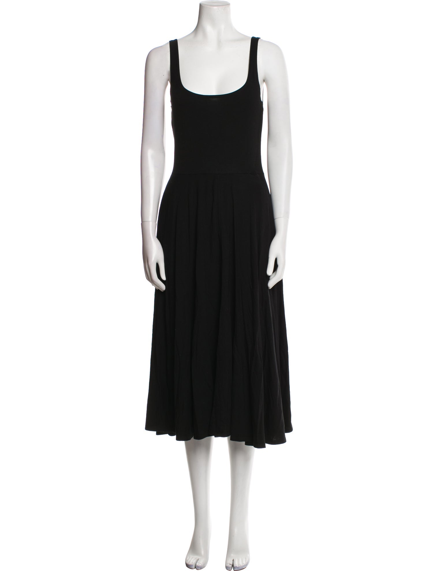 Reformation Scoop Neck Midi Length Dress