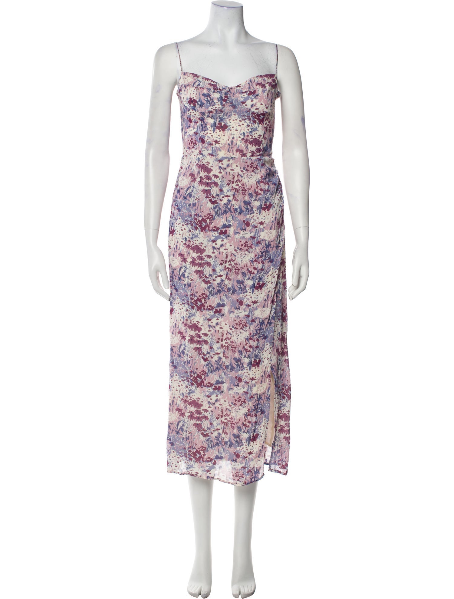 Reformation Floral Print Long Dress