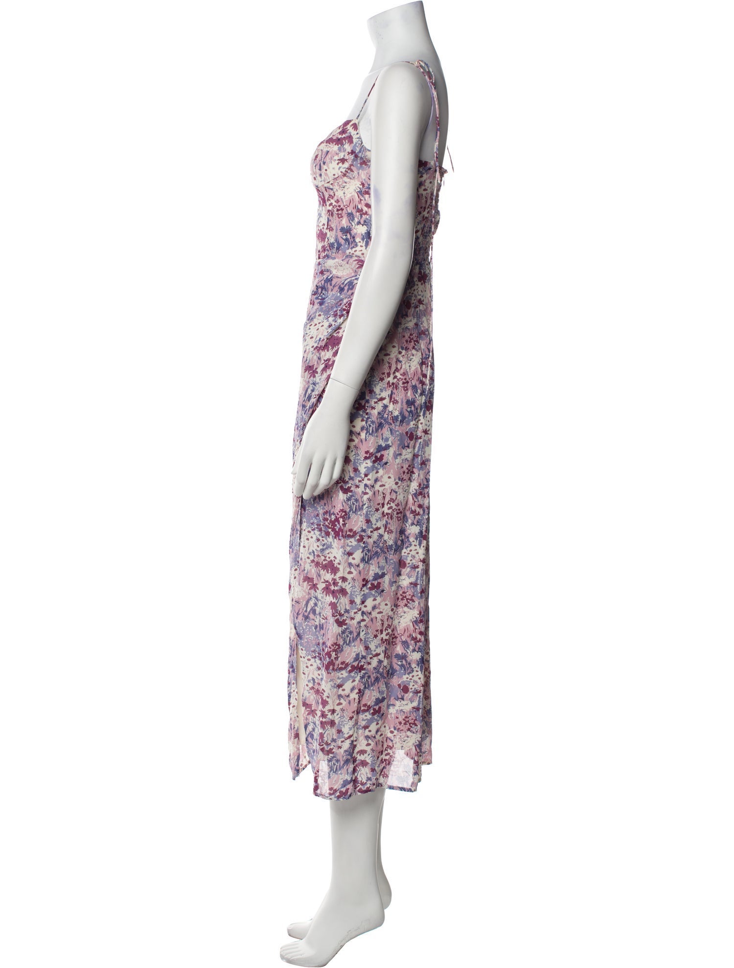 Reformation Floral Print Long Dress