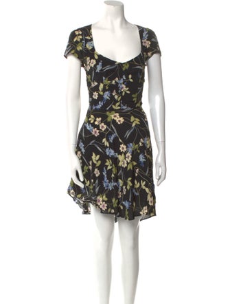 Reformation Floral Print Mini Dress