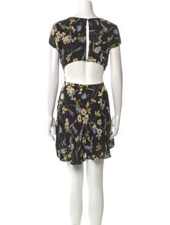 Reformation Floral Print Mini Dress