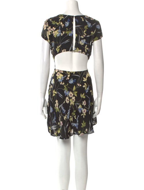 Reformation Floral Print Mini Dress