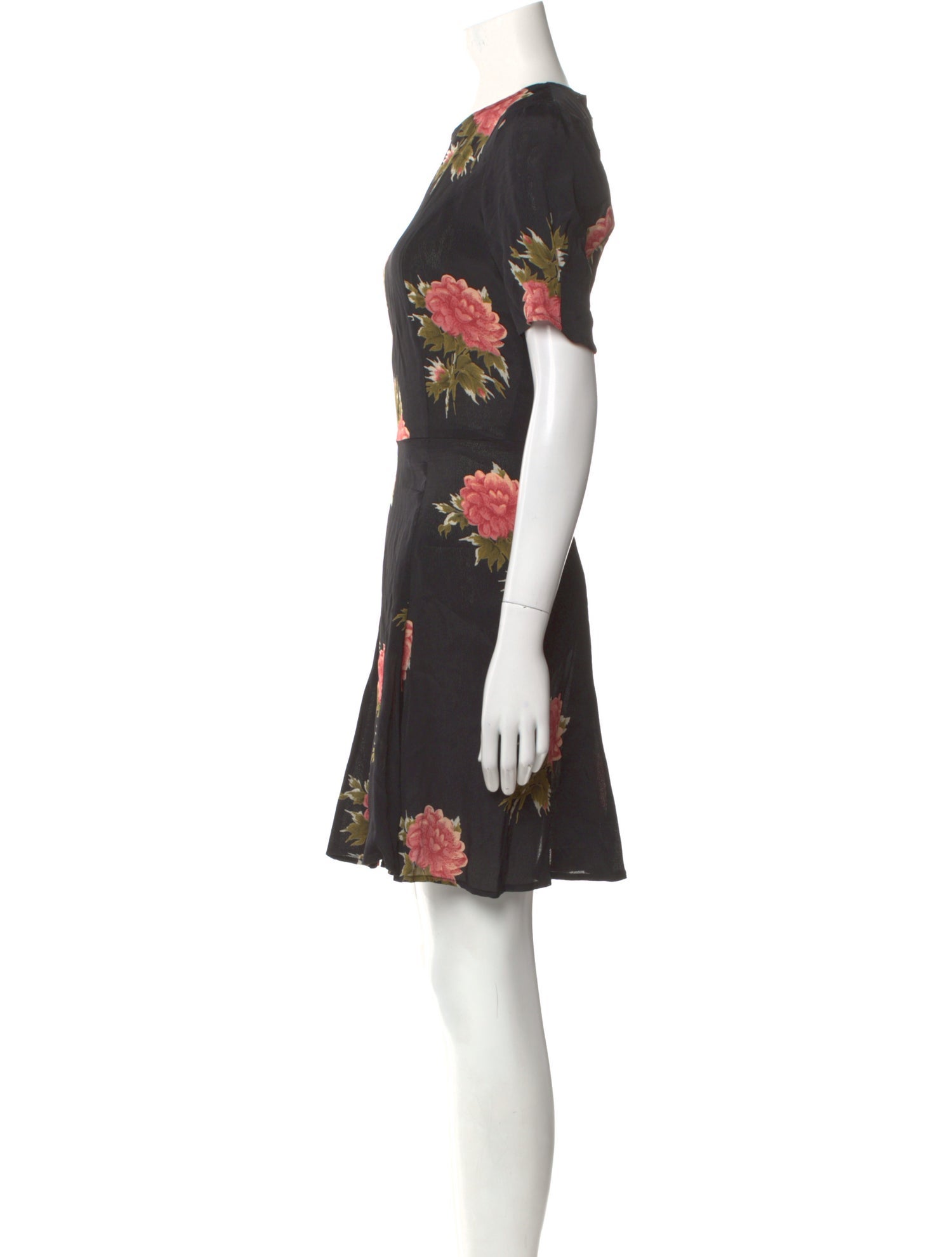 Reformation Floral Print Mini Dress