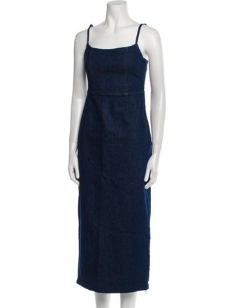 Reformation Square Neckline Long Dress