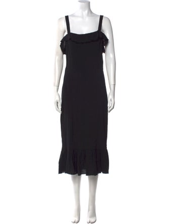 Reformation Square Neckline Long Dress