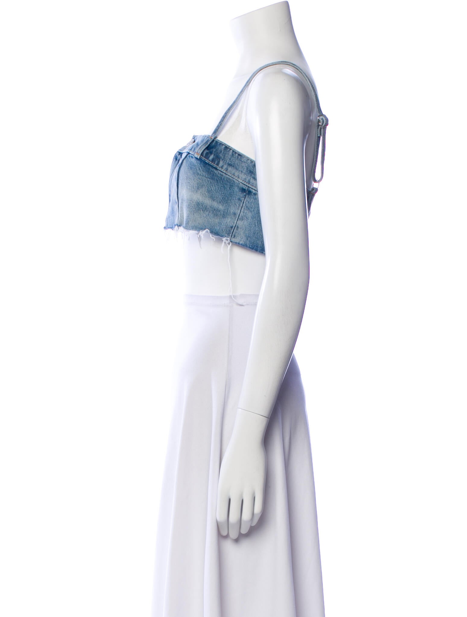 Reformation Square Neckline Sleeveless Crop Top