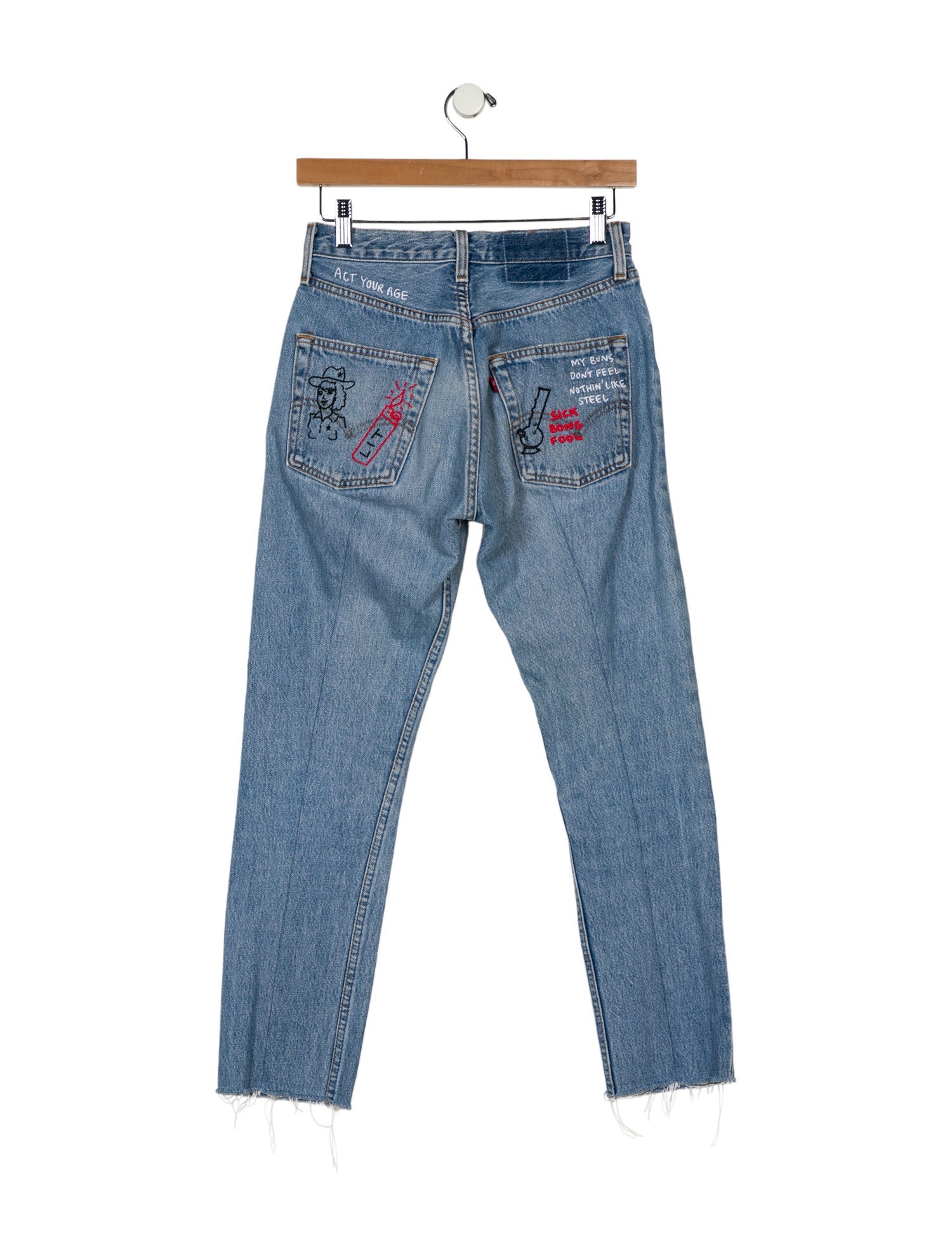 Reformation Mid-Rise Straight Leg Jeans