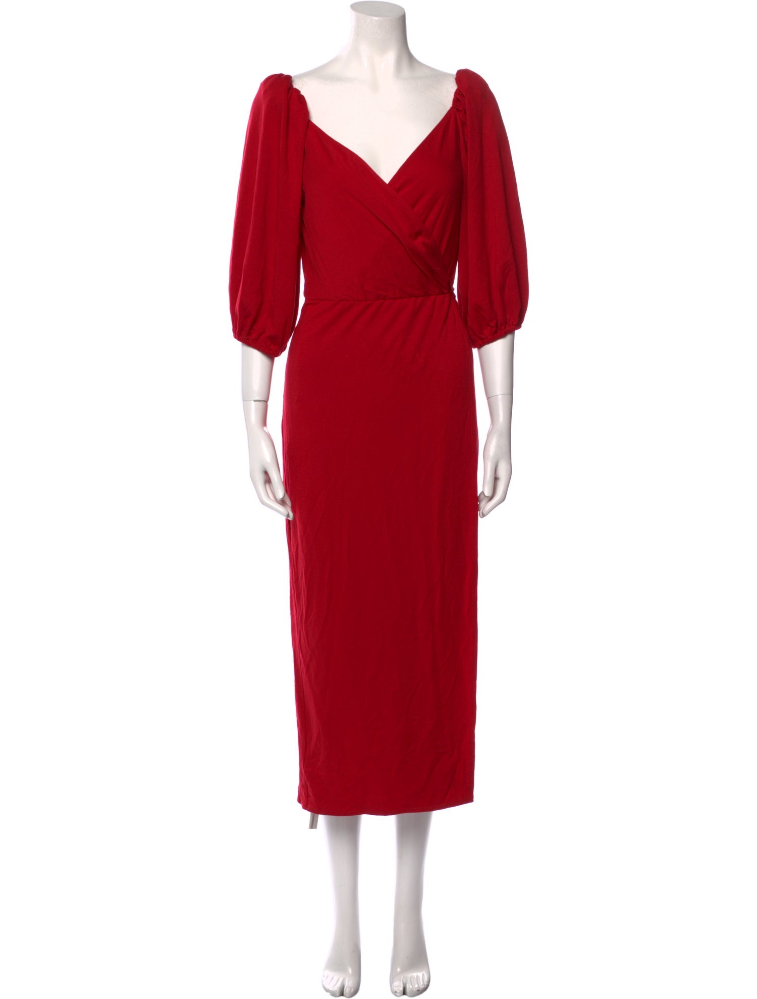 Reformation Plunge Neckline Long Dress