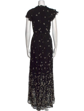Reformation Floral Print Long Dress