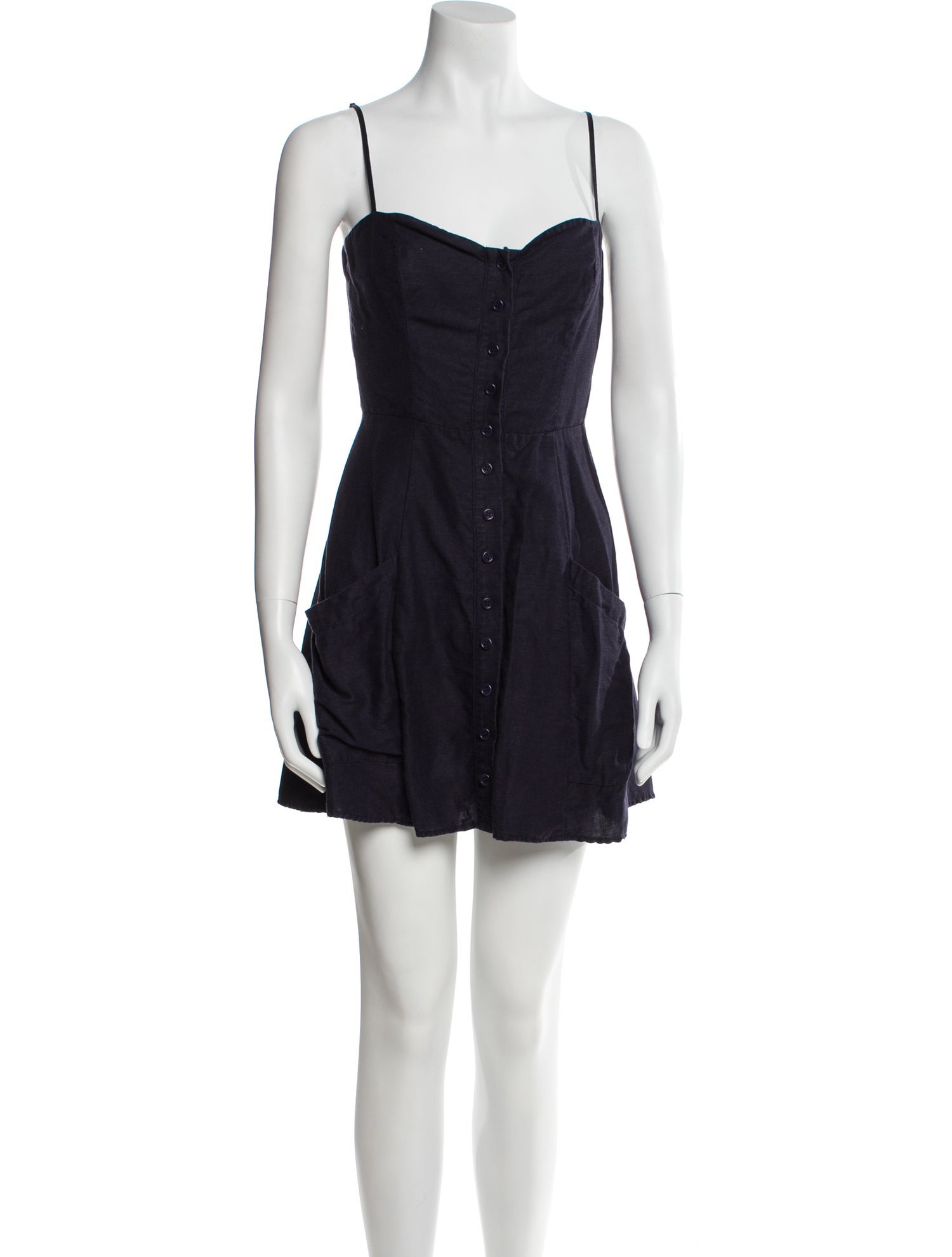 Reformation Square Neckline Mini Dress