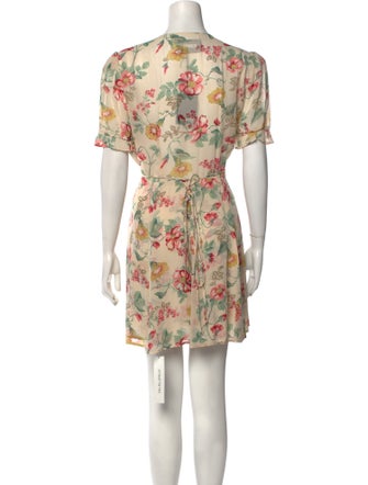 Reformation Floral Print Mini Dress