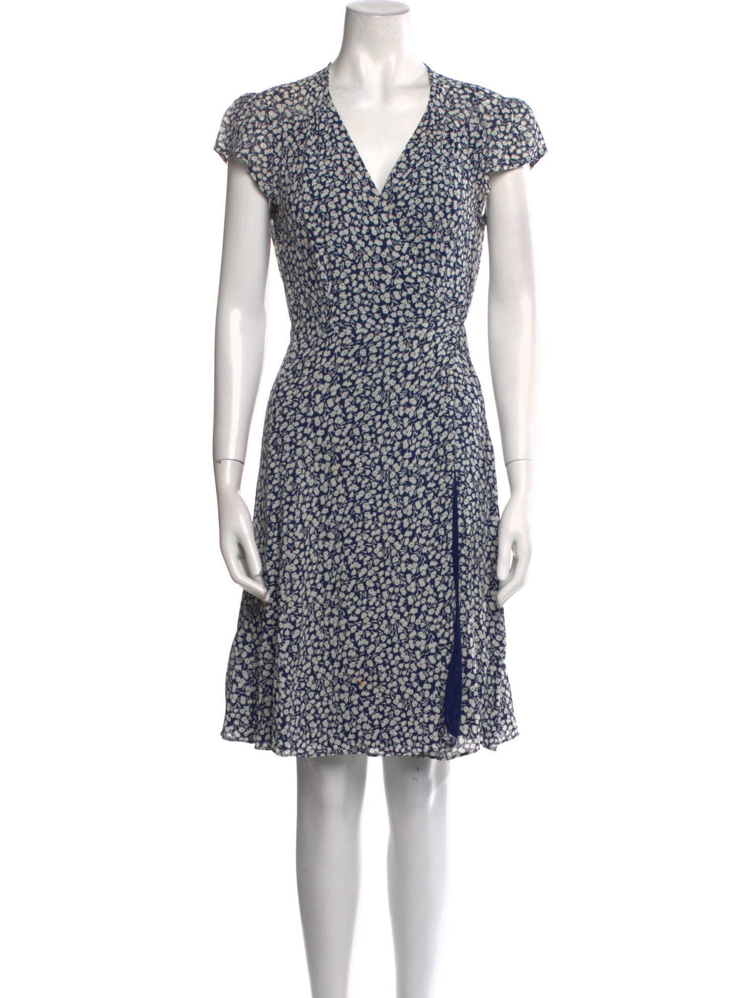 Reformation Floral Print Knee-Length Dress