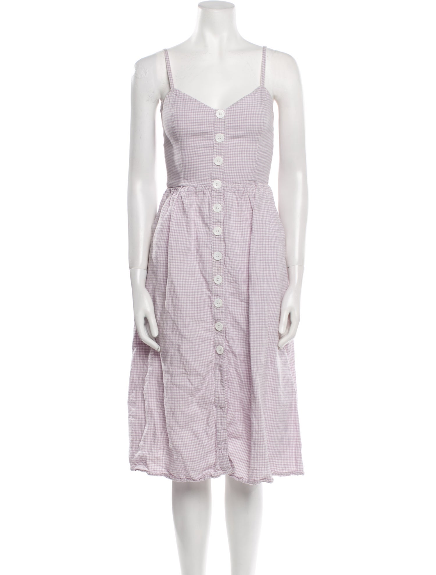 Reformation Linen Midi Length Dress