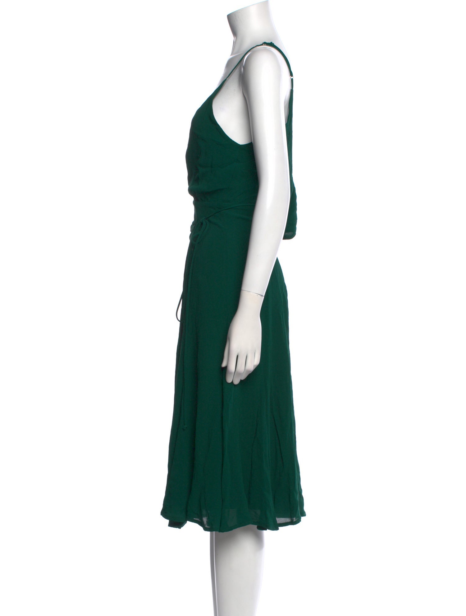 Reformation V-Neck Midi Length Dress