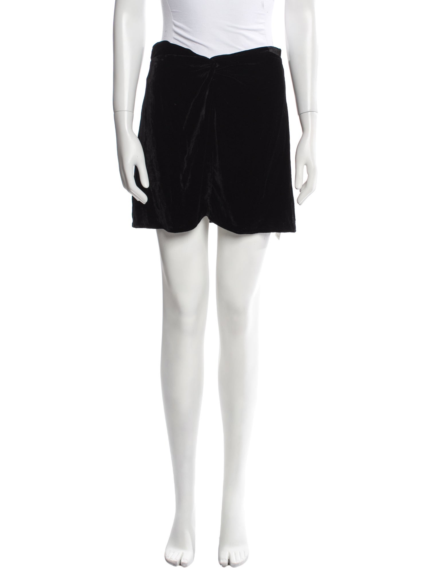 Reformation Pleated Accents Mini Skirt