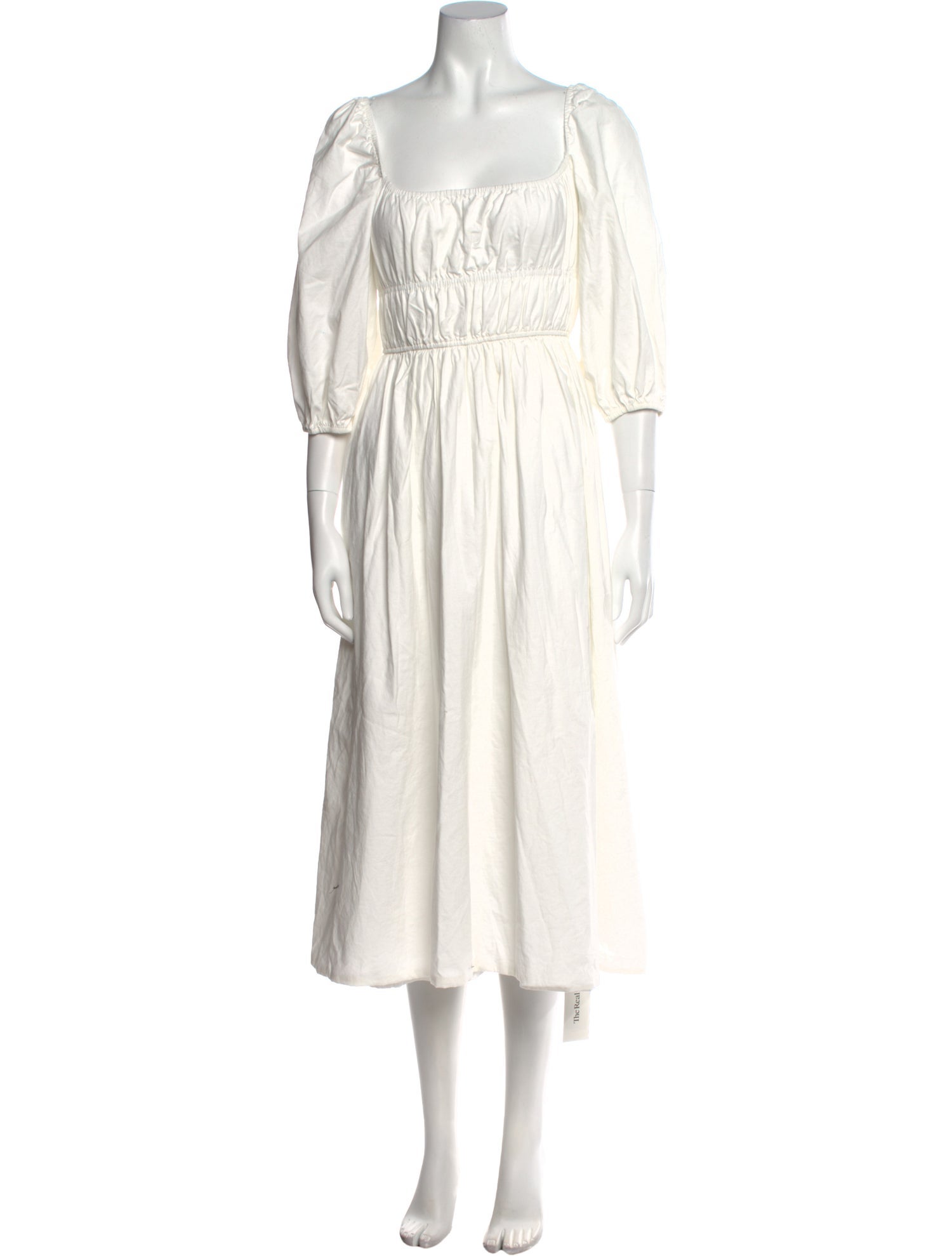 Reformation Square Neckline Long Dress