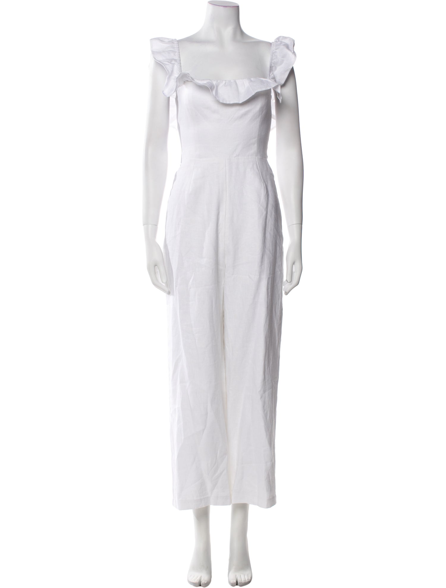 Reformation Linen Scoop Neck Jumpsuit