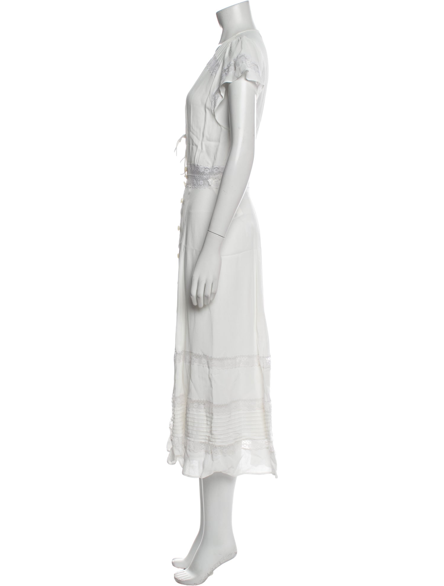 Reformation V-Neck Long Dress