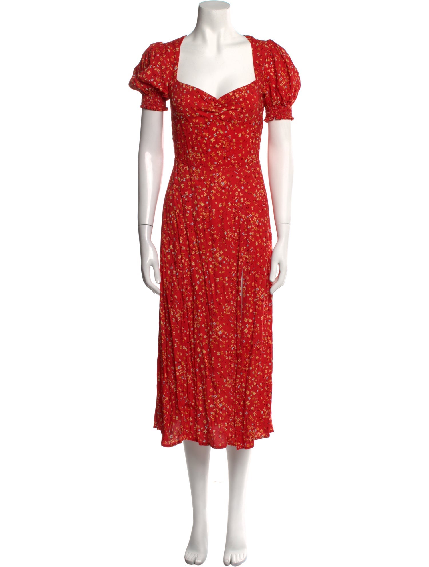 Reformation Floral Print Long Dress