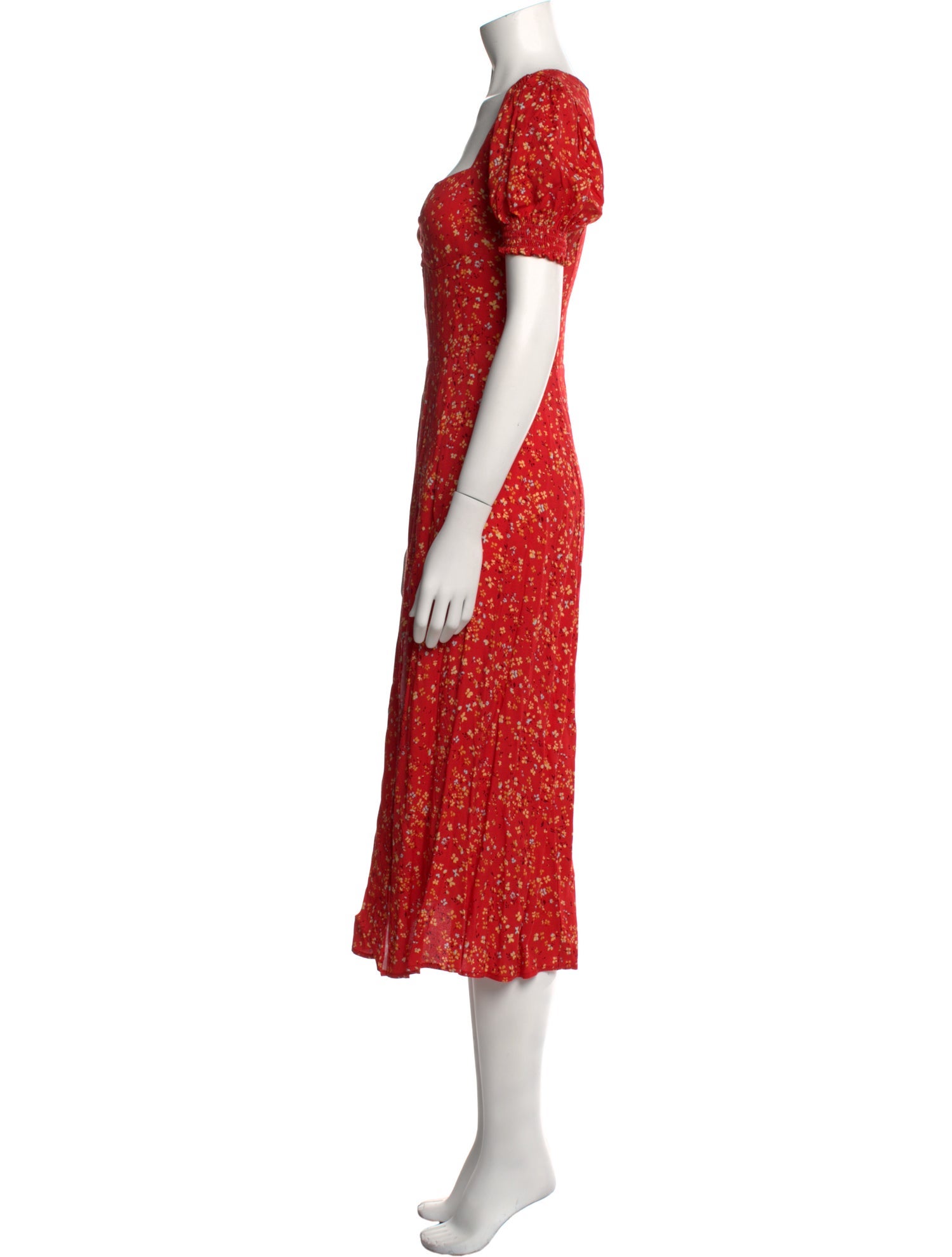 Reformation Floral Print Long Dress