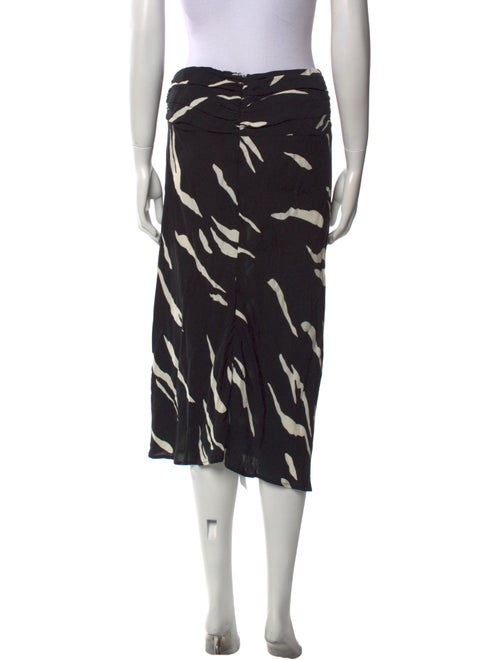 Reformation Animal Print Midi Length Skirt