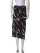 Reformation Animal Print Midi Length Skirt