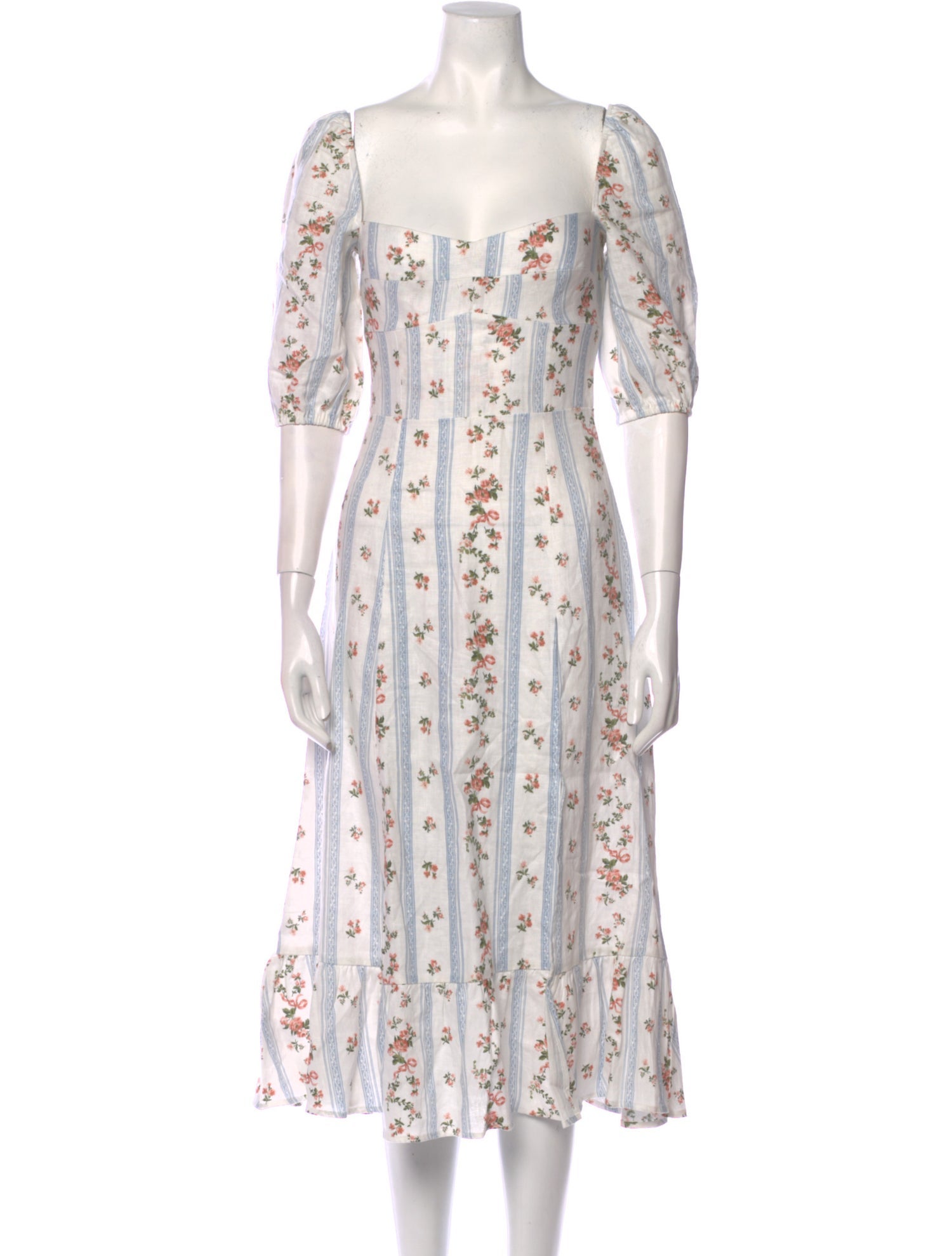 Reformation Linen Midi Length Dress