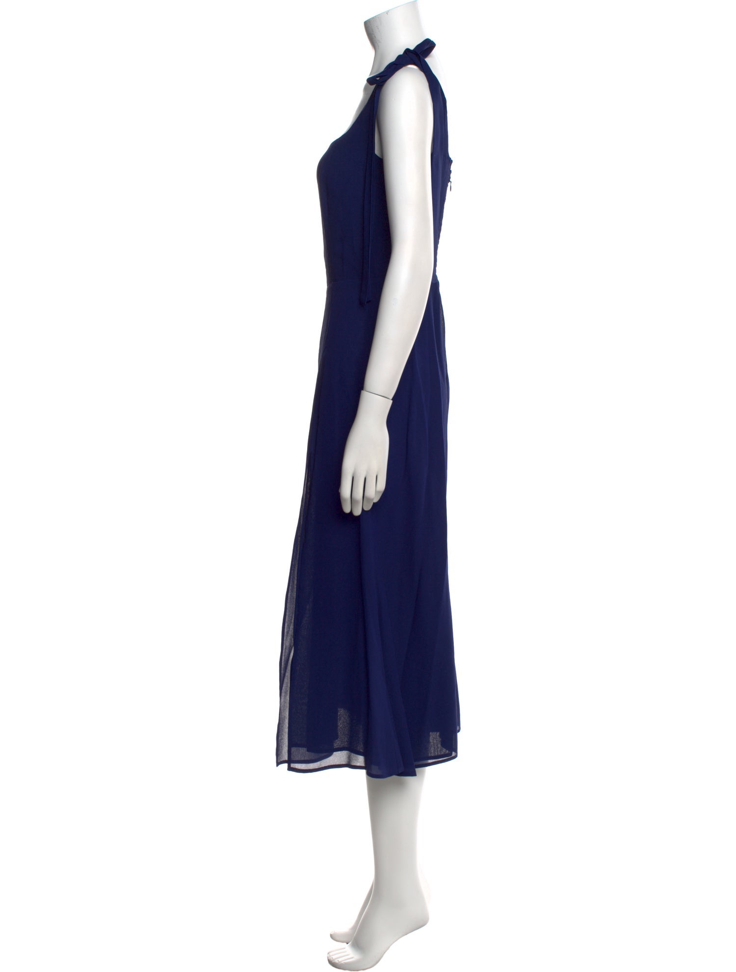 Reformation Square Neckline Midi Length Dress