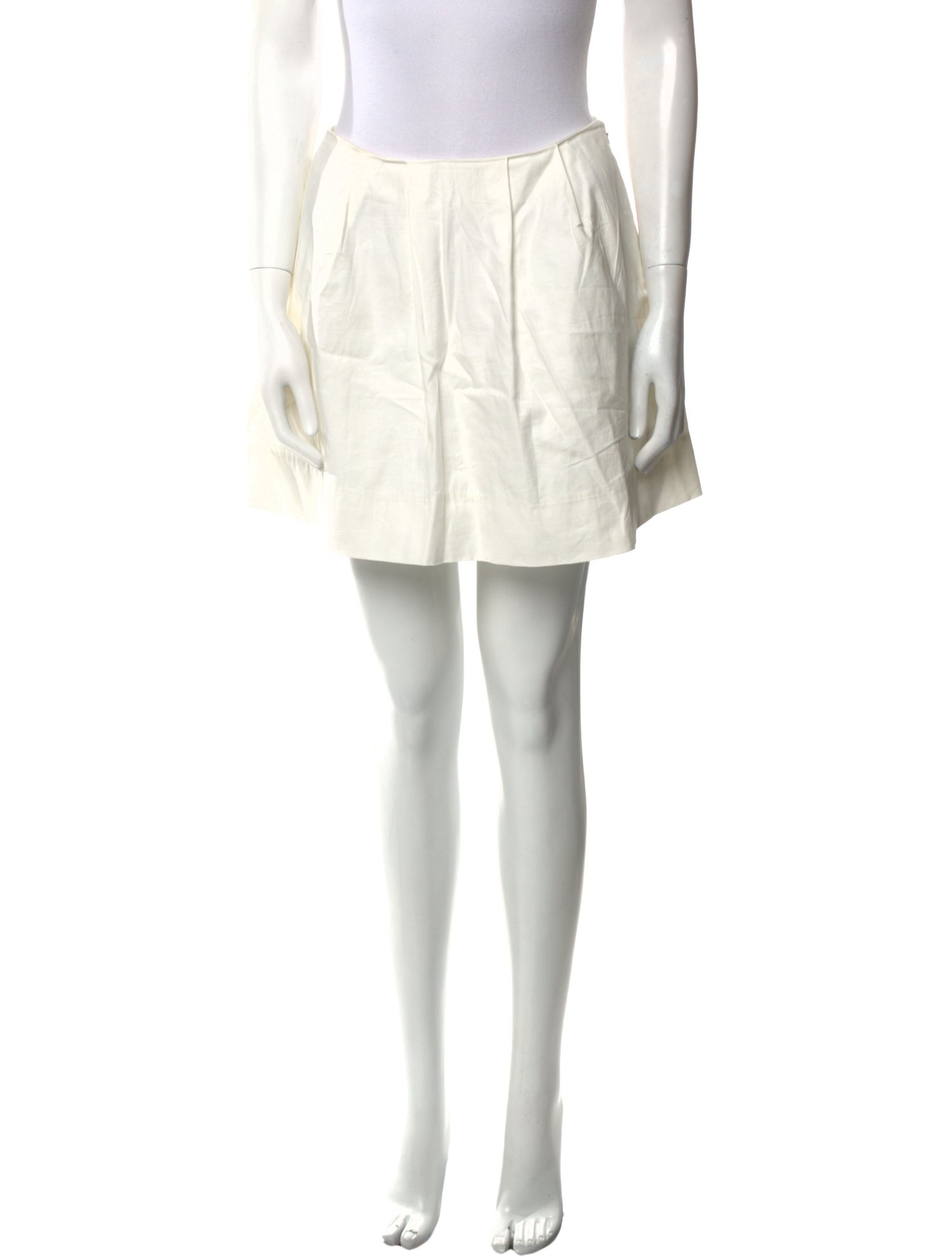 Reformation Pleated Accents Mini Skirt