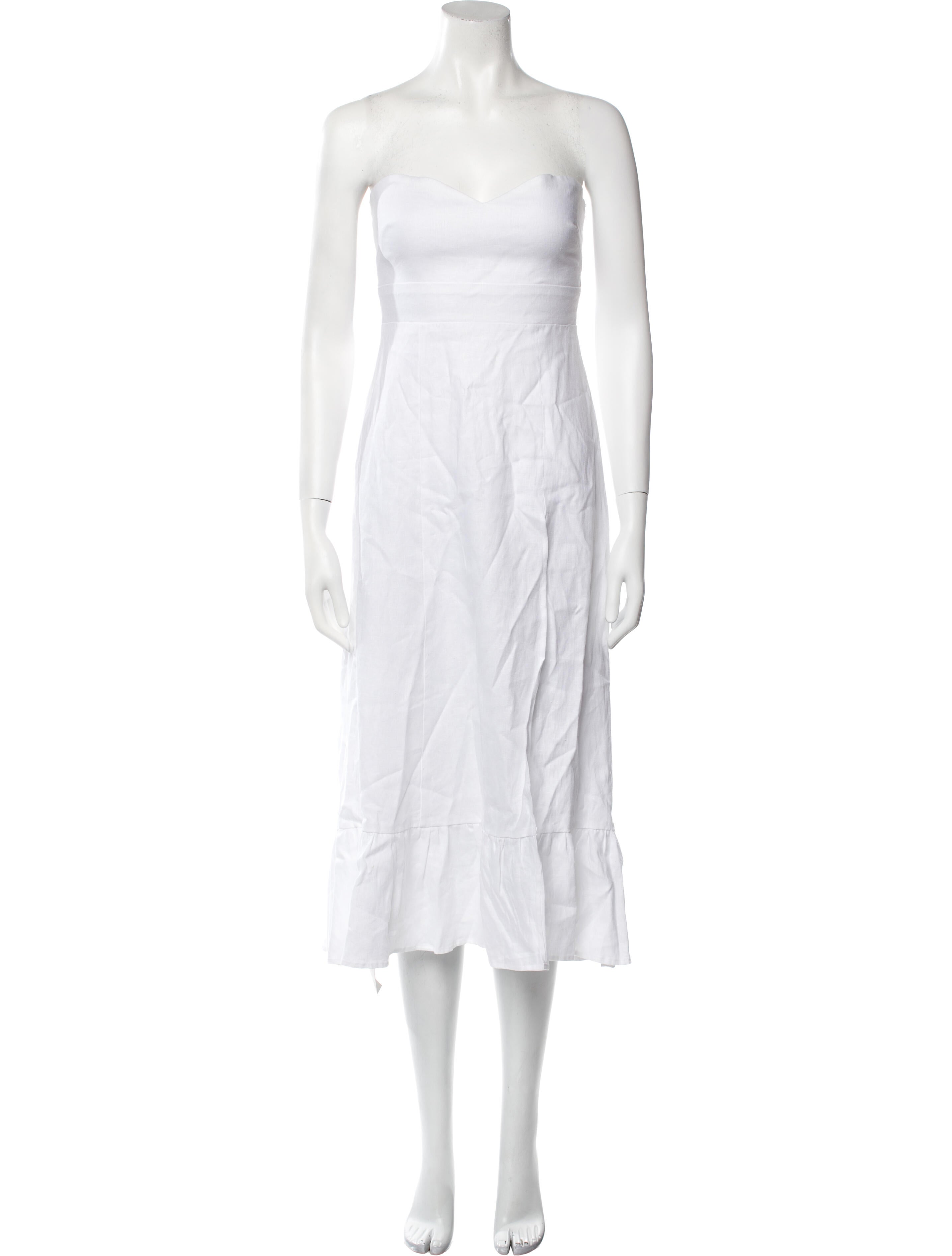 Reformation Linen Midi Length Dress