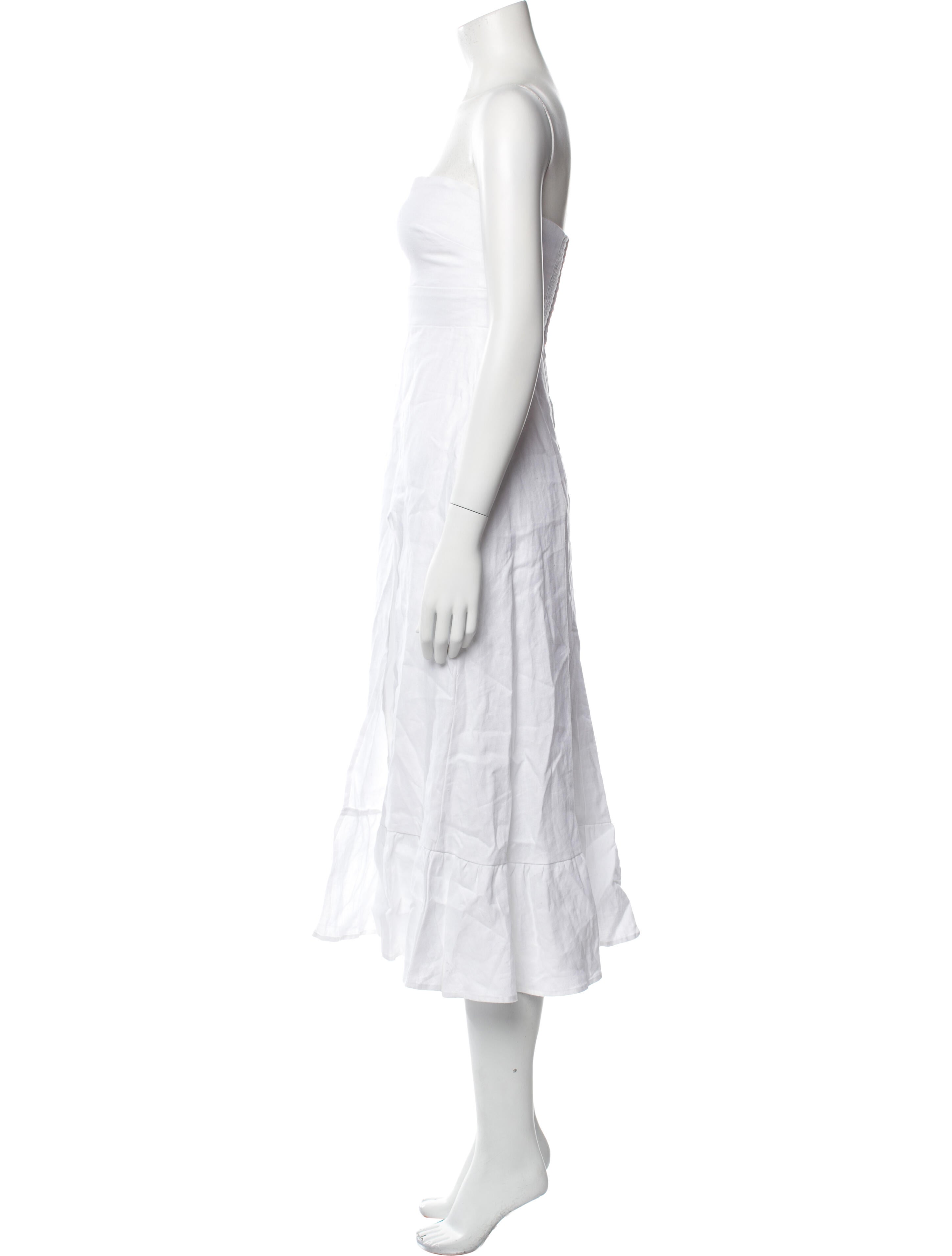 Reformation Linen Midi Length Dress